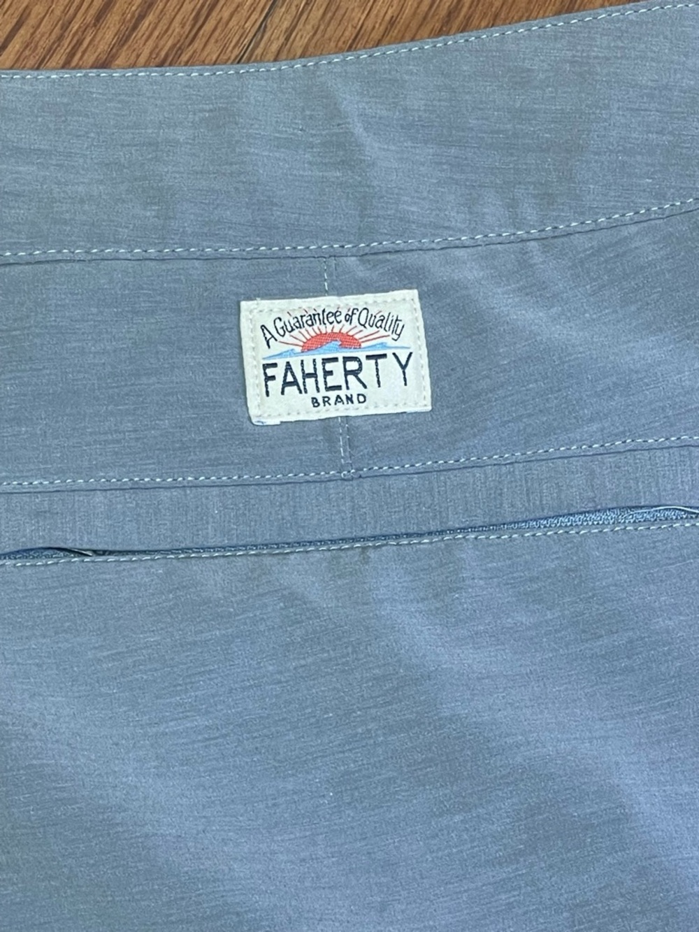Faherty All Day Shorts Mens Sz 35 Gray 5” Inseam Stretch Performance Casual Golf - Picture 4 of 7